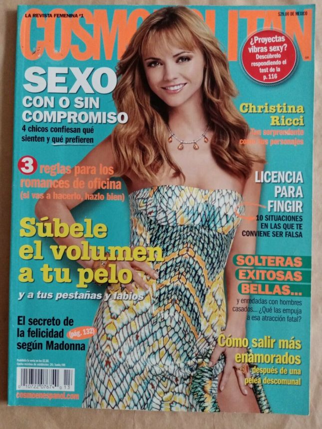 COSMOPOLITAN MEXICO magazine side cover  June 2008