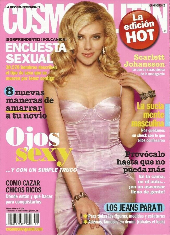COSMOPOLITAN MEXICO magazine side cover  September 2008