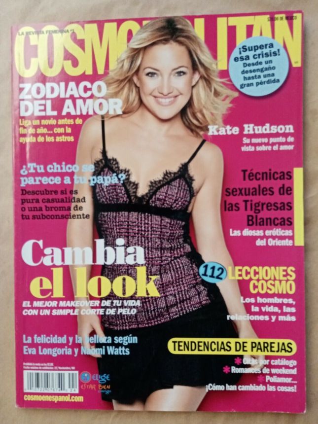 COSMOPOLITAN MEXICO magazine side cover  November 2008