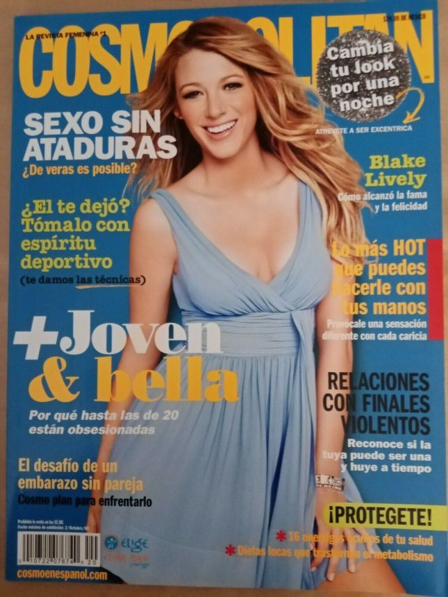 COSMOPOLITAN MEXICO magazine side cover  December 2008