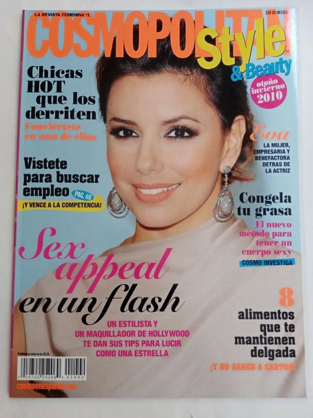 COSMOPOLITAN MEXICO magazine side cover  October 2010