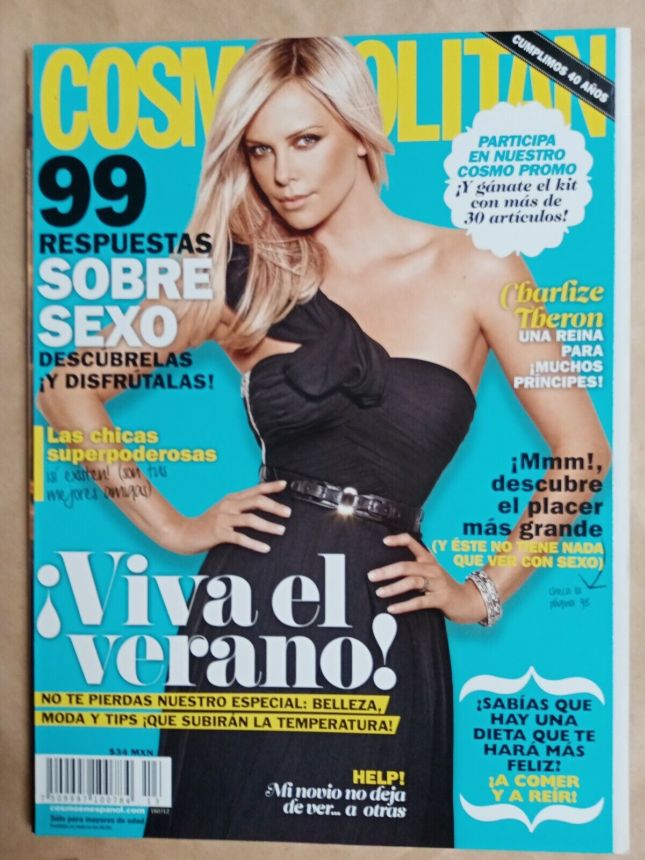 COSMOPOLITAN MEXICO magazine side cover  July 2012