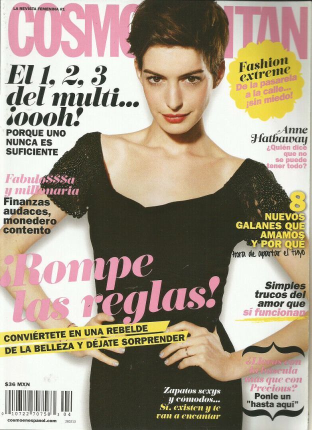 COSMOPOLITAN MEXICO magazine side cover  February 2013