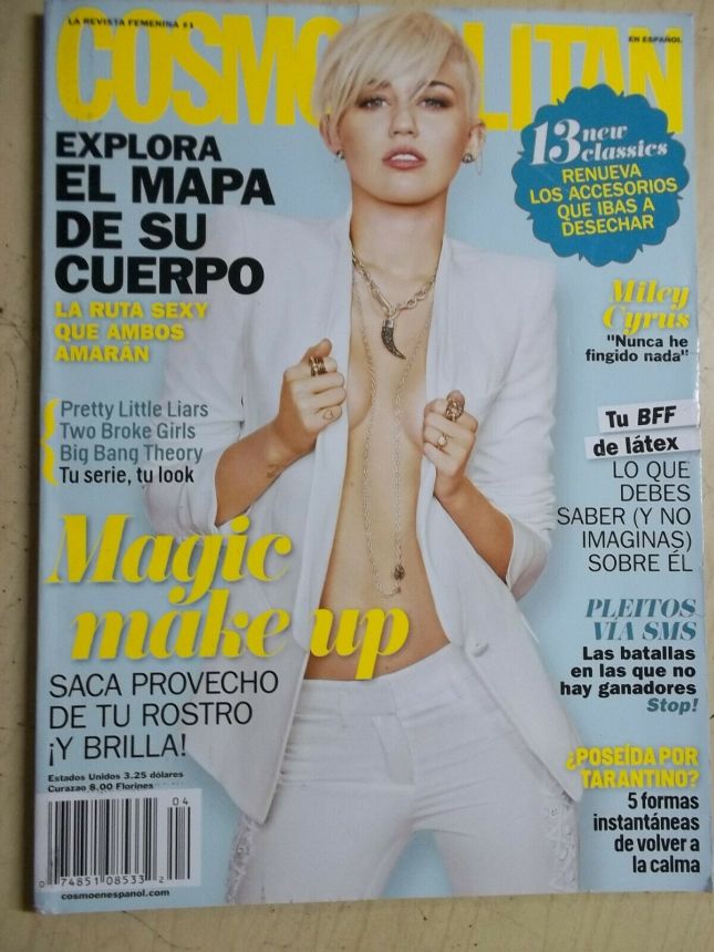 COSMOPOLITAN MEXICO magazine side cover  April 2013
