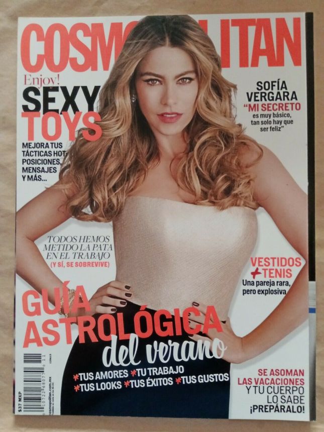 COSMOPOLITAN MEXICO magazine side cover  June 2015