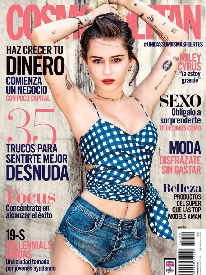COSMOPOLITAN MEXICO magazine side cover  October 2017