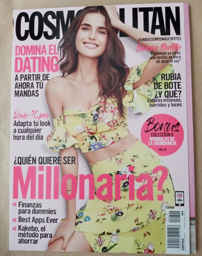 COSMOPOLITAN MEXICO magazine side cover  March 2018