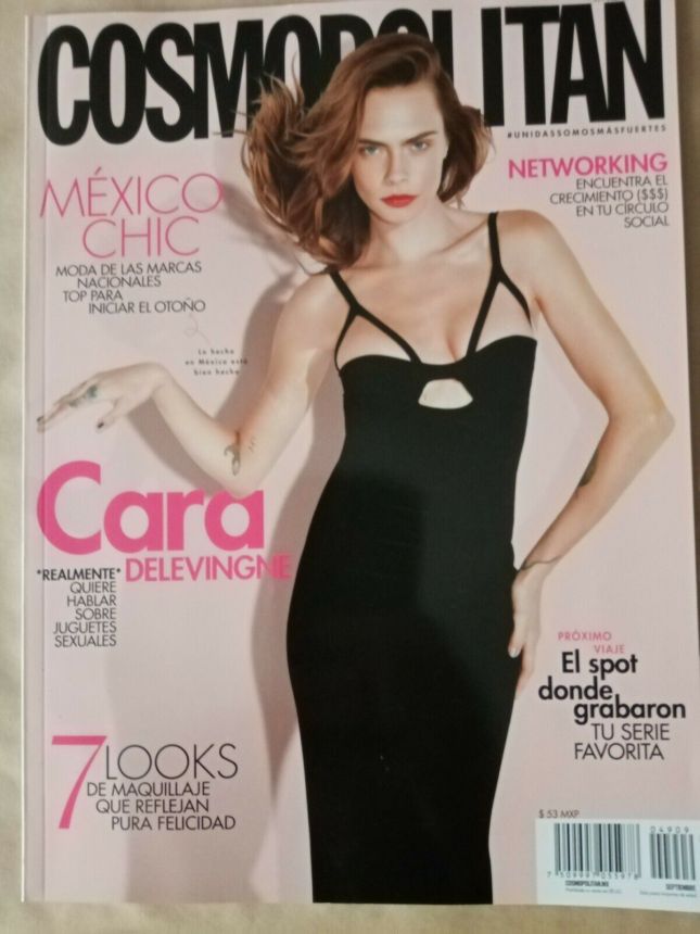 COSMOPOLITAN MEXICO magazine side cover  September 2021