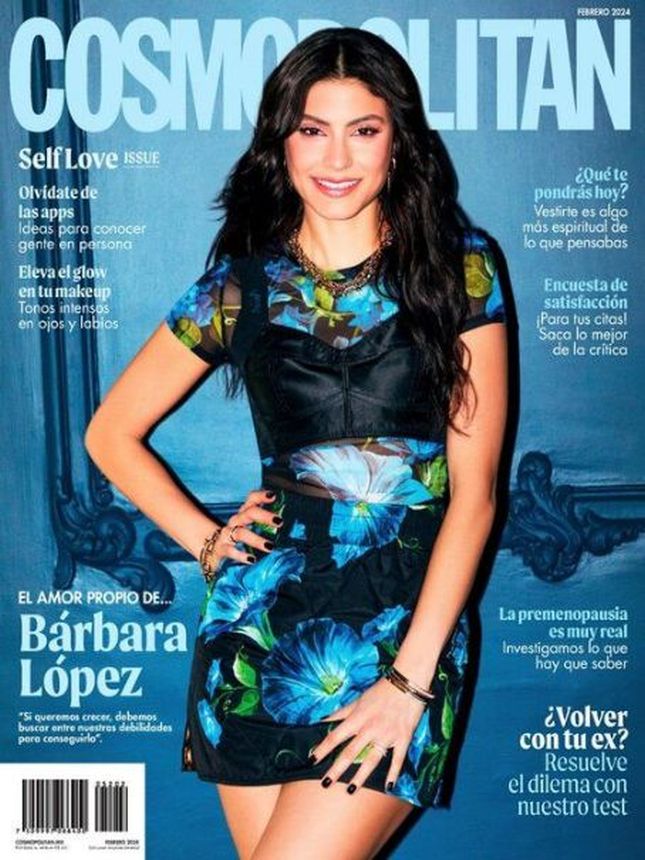 COSMOPOLITAN MEXICO magazine side cover  February 2024