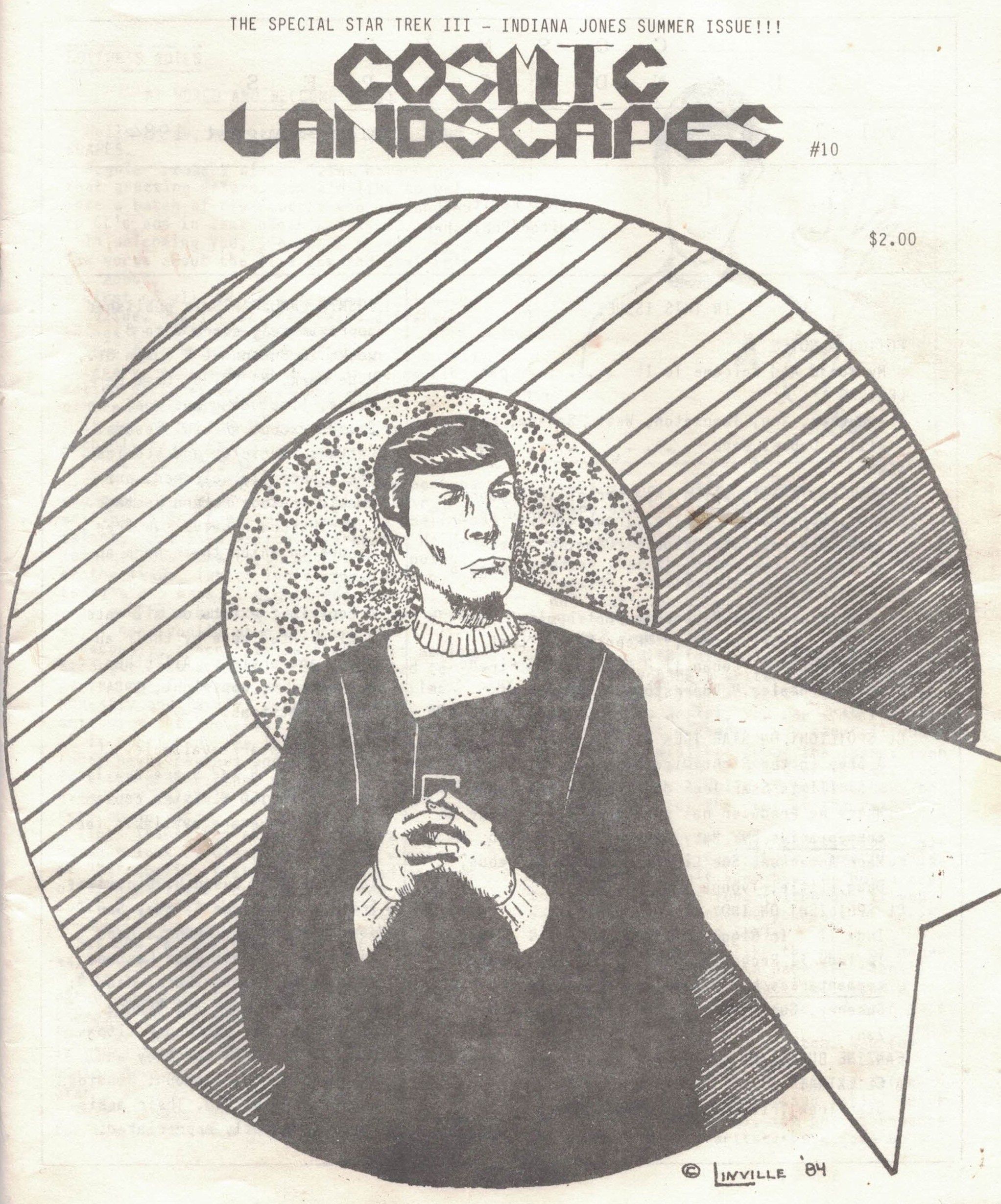 COSMIC LANDSCAPES magazine side cover Issue 10  July/August 1994
