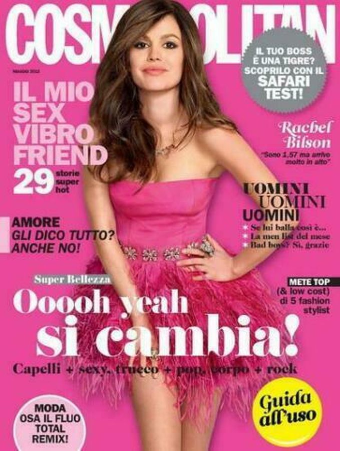 COSMOPOLITAN ITALY magazine side cover  May 2013