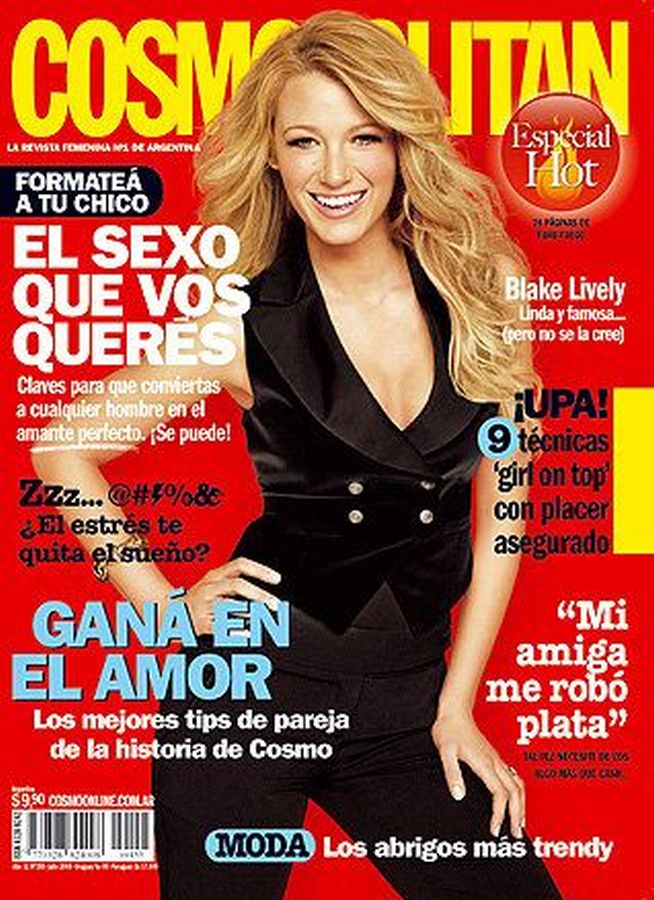 COSMOPOLITAN ARGENTINA magazine side cover  July 2009