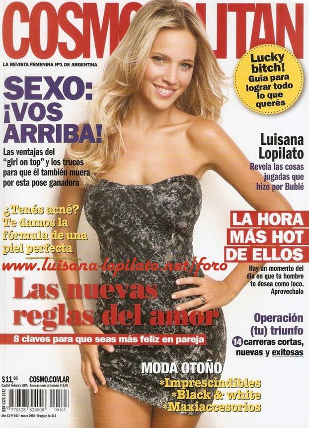 COSMOPOLITAN ARGENTINA magazine side cover  March 2010