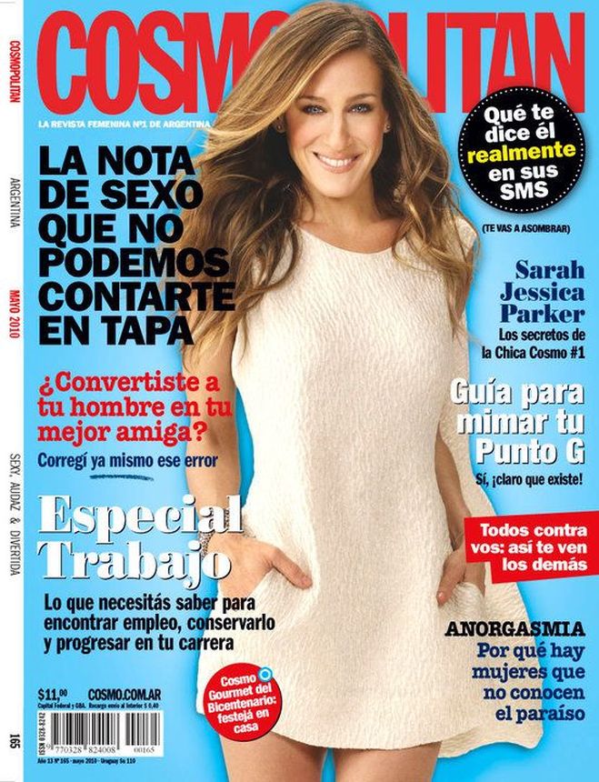 COSMOPOLITAN ARGENTINA magazine side cover  May 2010