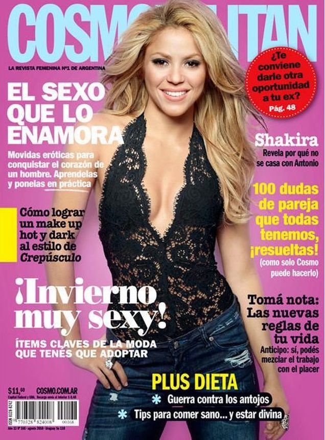 COSMOPOLITAN ARGENTINA magazine side cover  August 2010