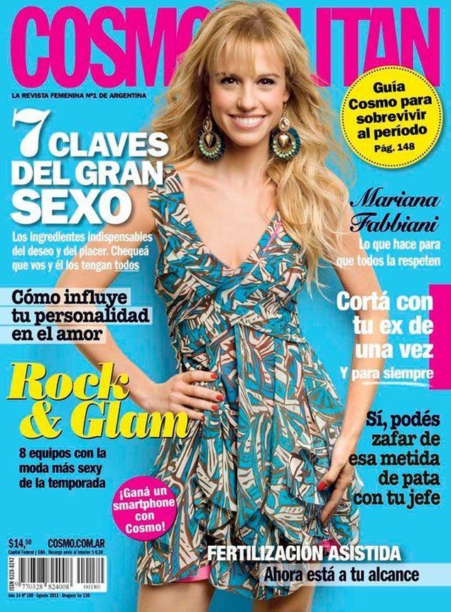 COSMOPOLITAN ARGENTINA magazine side cover  August 2011