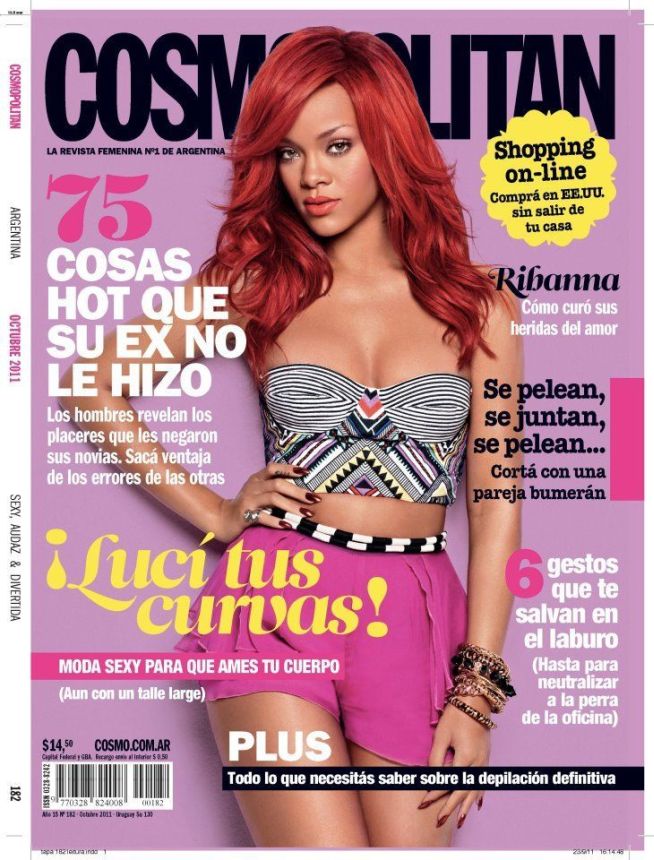 COSMOPOLITAN ARGENTINA magazine side cover  October 2011
