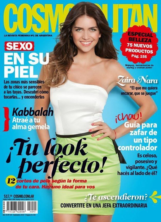 COSMOPOLITAN ARGENTINA magazine side cover  September 2012