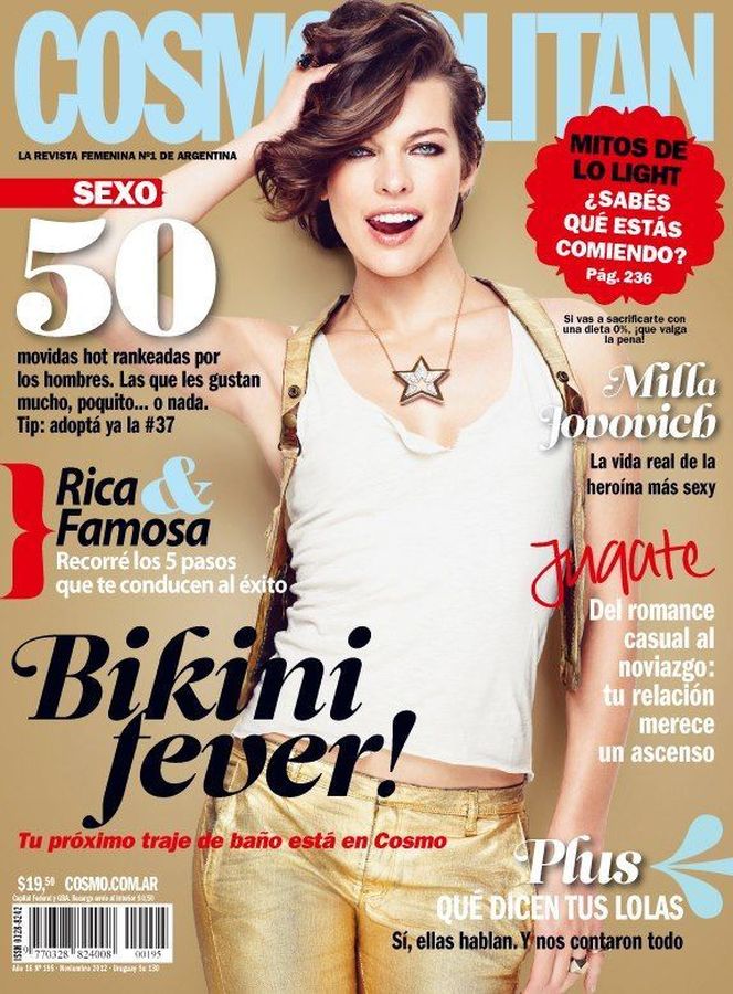 COSMOPOLITAN ARGENTINA magazine side cover  November 2012