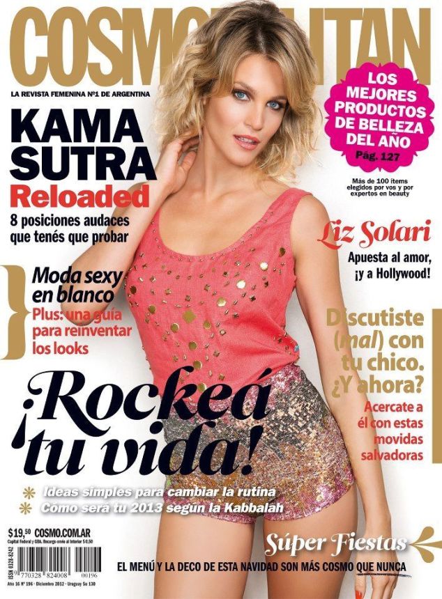 COSMOPOLITAN ARGENTINA magazine side cover  December 2012