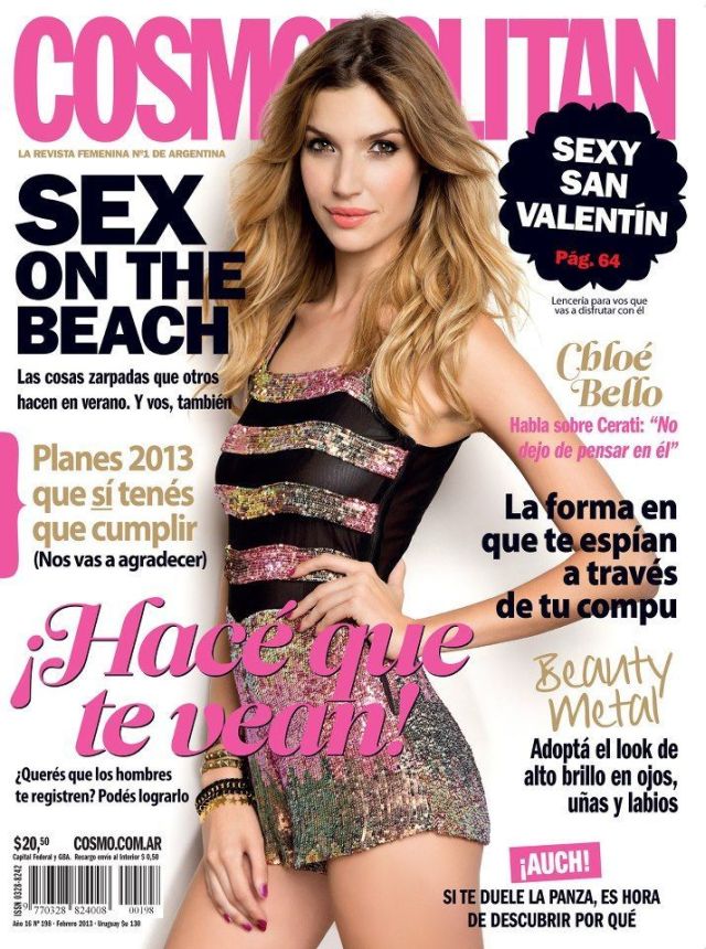 COSMOPOLITAN ARGENTINA magazine side cover  February 2013
