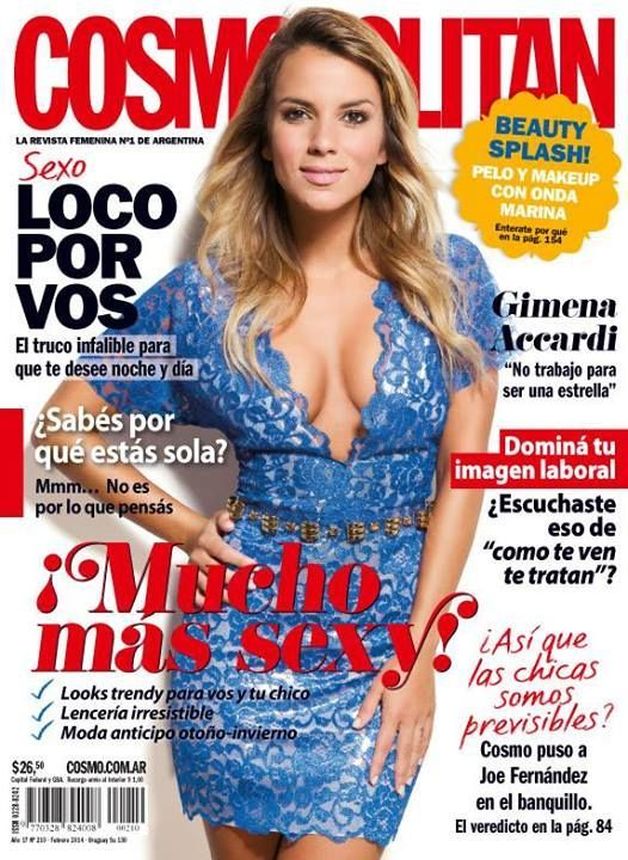 COSMOPOLITAN ARGENTINA magazine side cover  February 2014