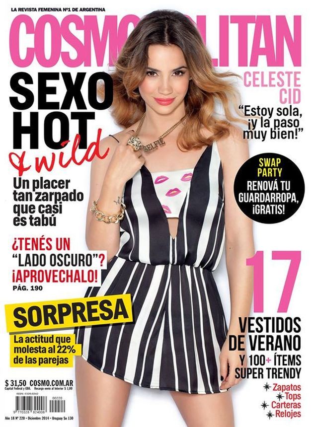 COSMOPOLITAN ARGENTINA magazine side cover  December 2014