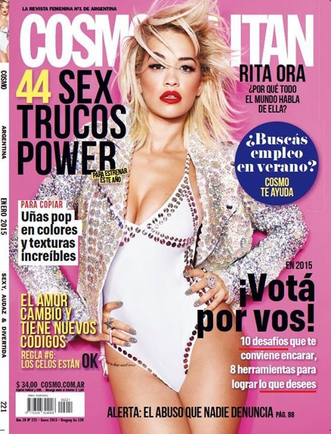 COSMOPOLITAN ARGENTINA magazine side cover  January 2015