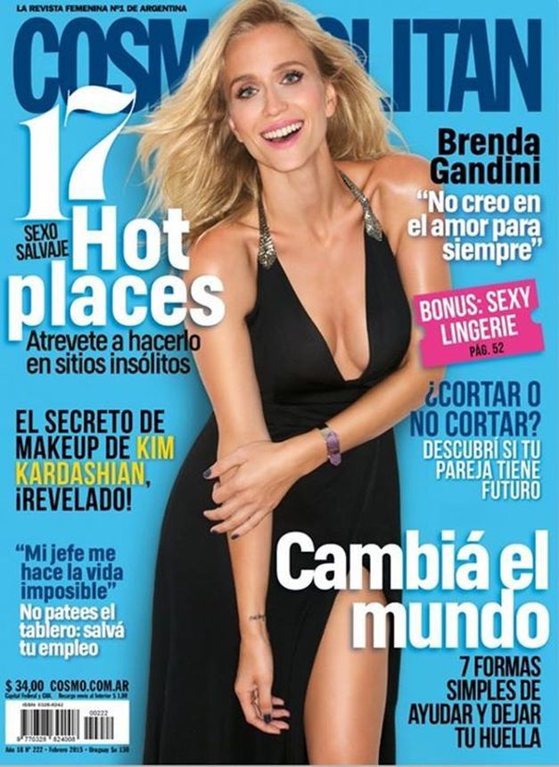 COSMOPOLITAN ARGENTINA magazine side cover  February 2015