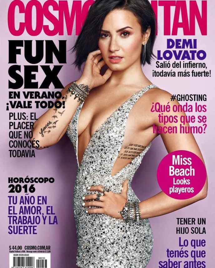 COSMOPOLITAN ARGENTINA magazine side cover  January 2016