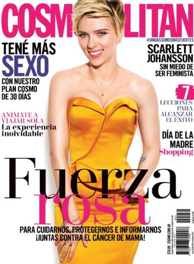 COSMOPOLITAN ARGENTINA magazine side cover  October 2017