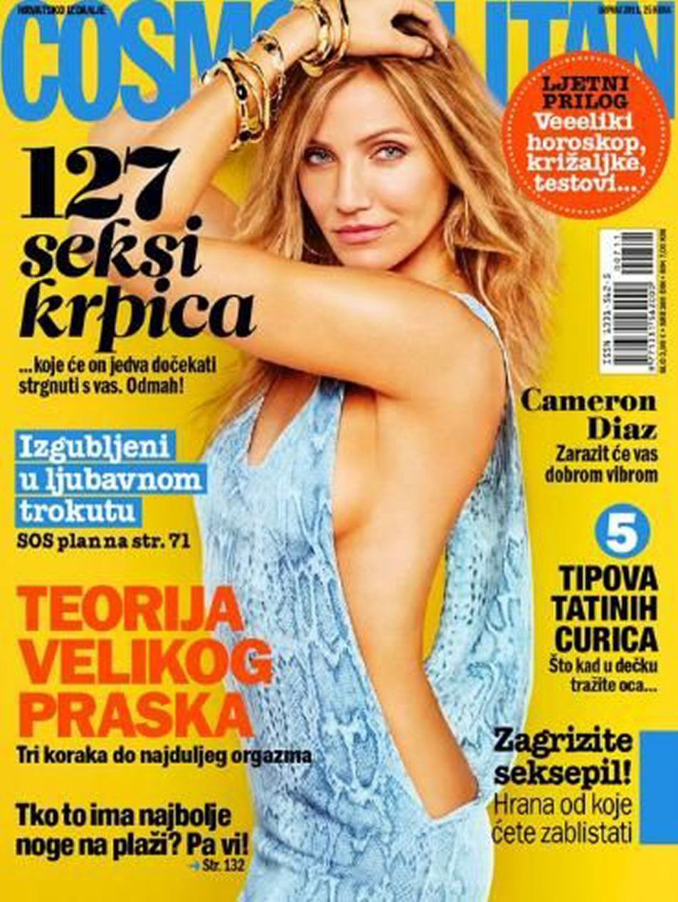 COSMOPOLITAN (Croatia) magazine side cover  July 2011