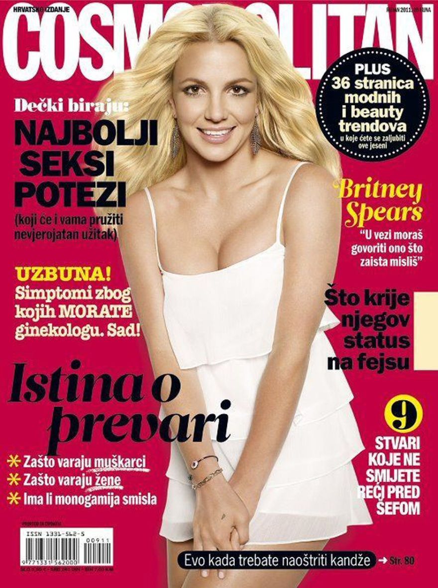 COSMOPOLITAN (Croatia) magazine side cover  September 2011
