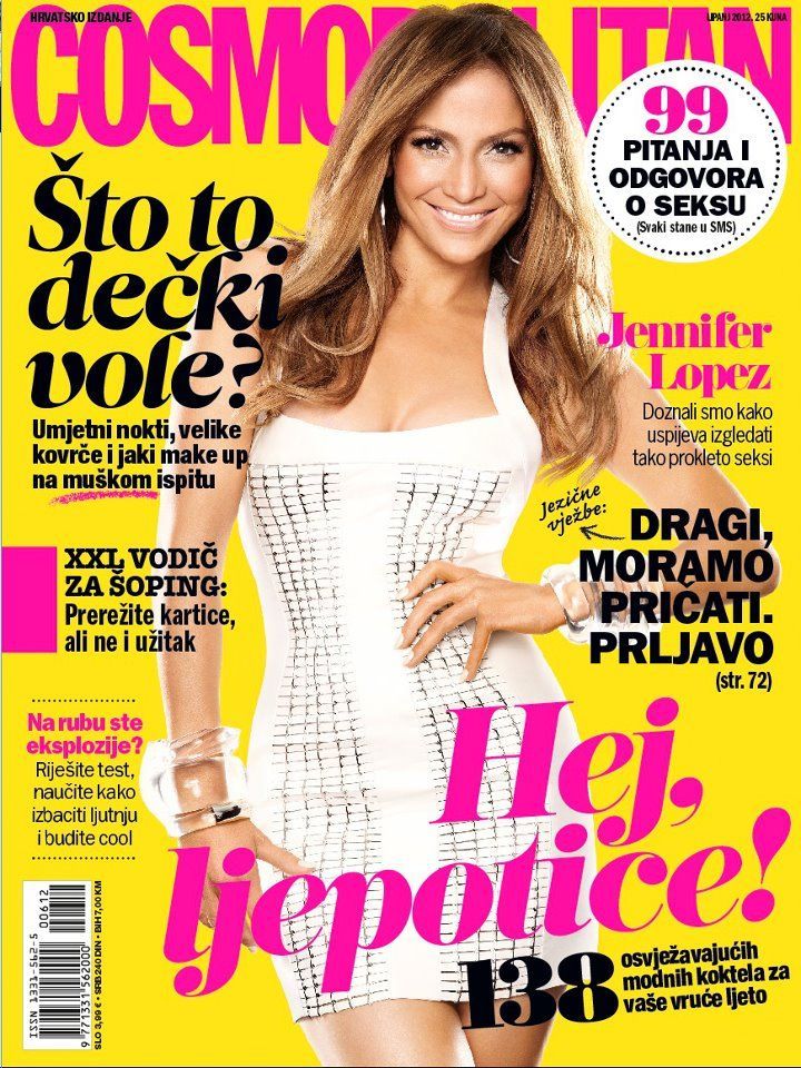 COSMOPOLITAN (Croatia) magazine side cover  June 2012