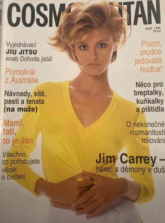 COSMOPOLITAN CZECH magazine side cover  September 1996