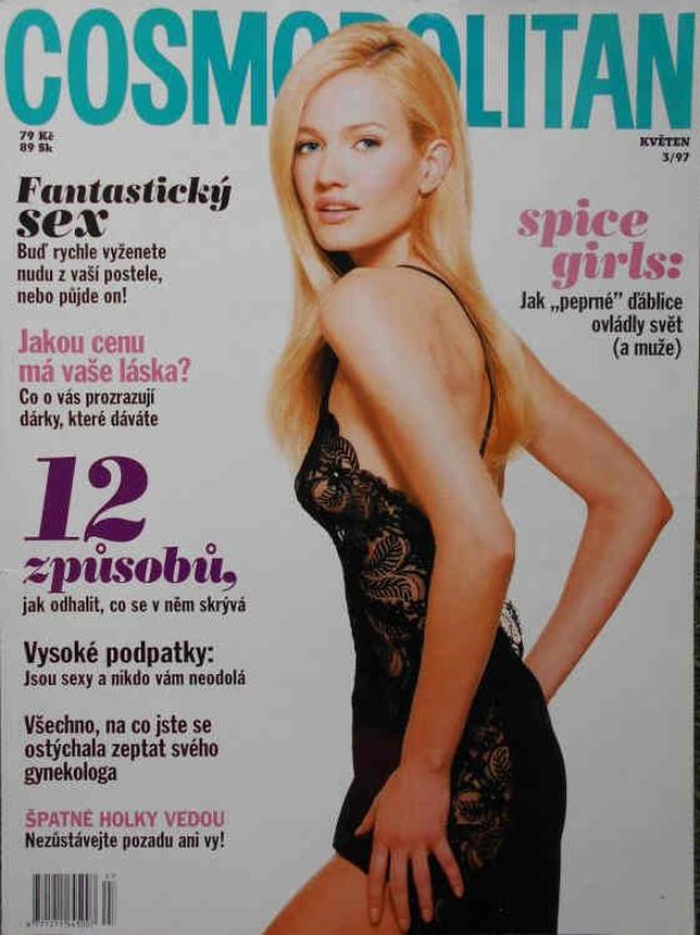 COSMOPOLITAN CZECH magazine side cover  May 1997