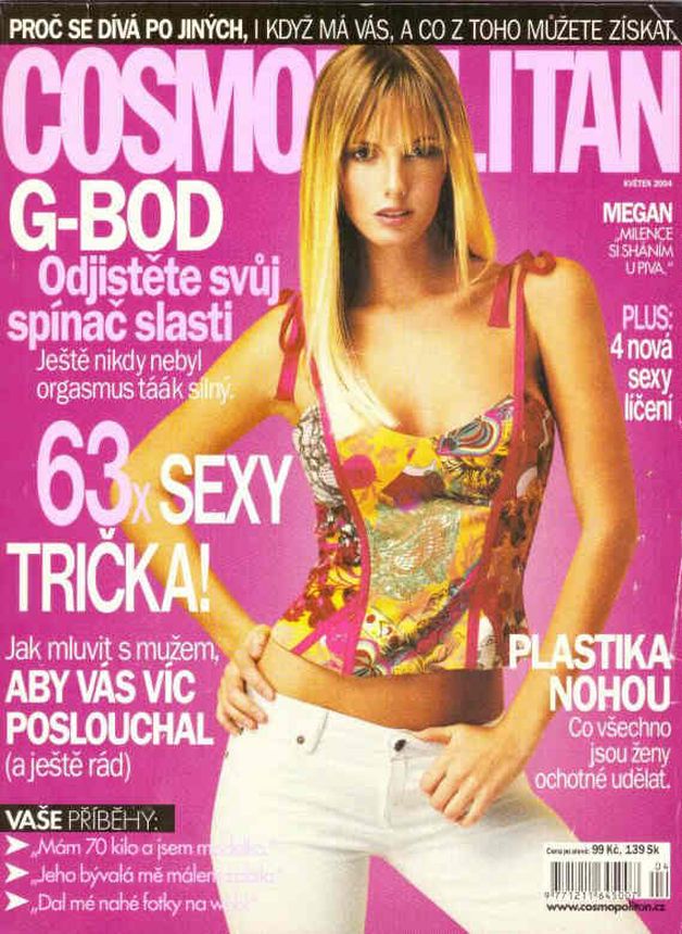 COSMOPOLITAN CZECH magazine side cover  May 2004