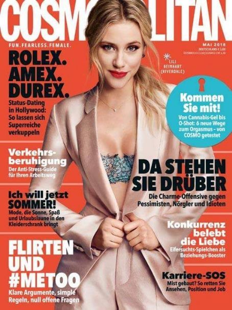 COSMOPOLITAN GERMANY magazine side cover  May 2018