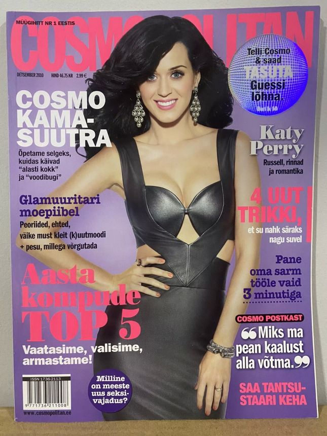 COSMOPOLITAN ESTONIA magazine side cover  December 2010