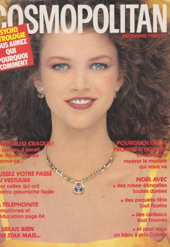 COSMOPOLITAN FRANCE magazine side cover  December 1980