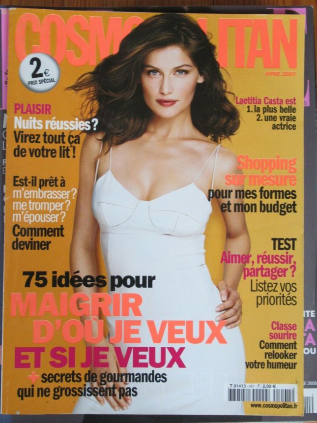 COSMOPOLITAN FRANCE magazine side cover  April 2007