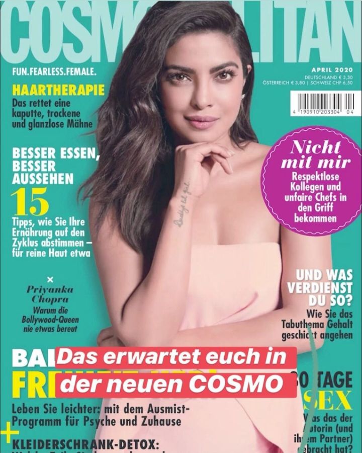 COSMOPOLITAN GERMANY magazine side cover  April 2020