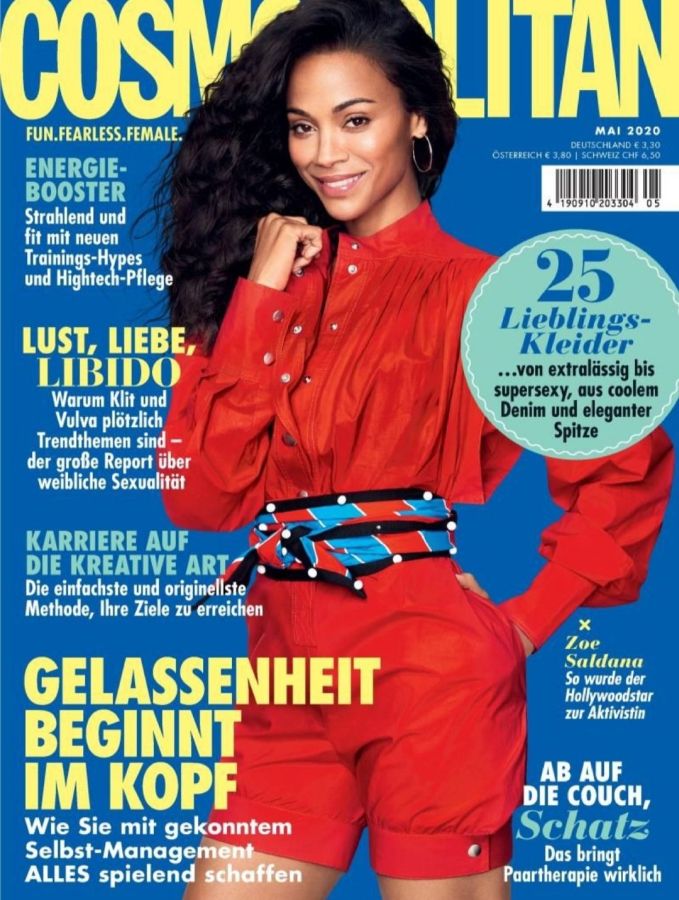 COSMOPOLITAN GERMANY magazine side cover  May 2020