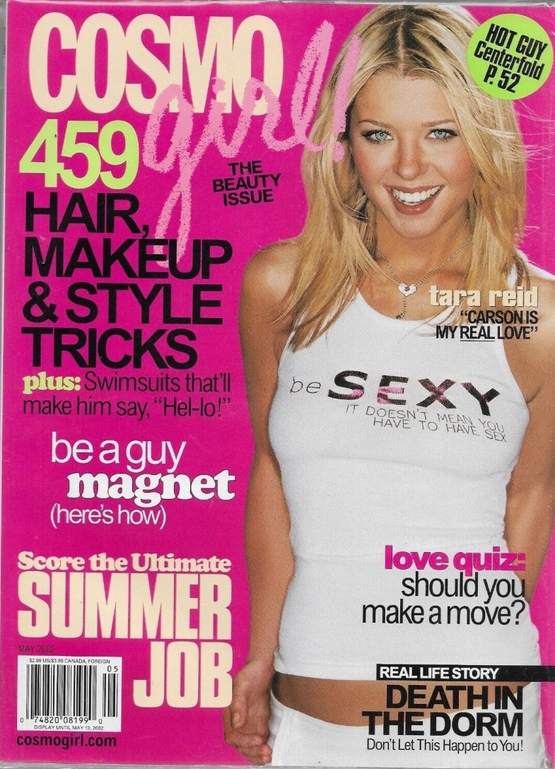 COSMO GIRL USA magazine side cover  May 2002