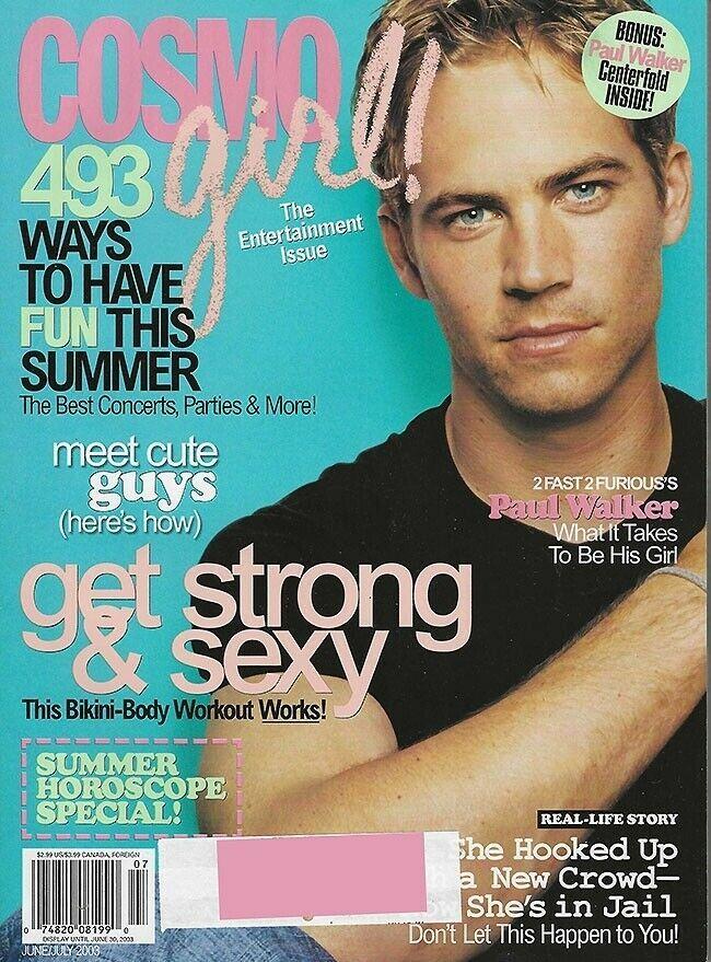 COSMO GIRL USA magazine side cover  June/July 2003