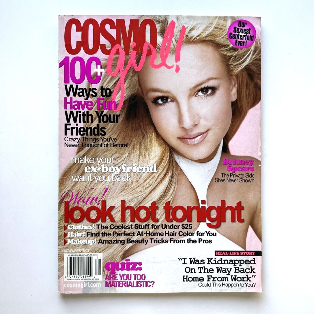 COSMO GIRL USA magazine side cover  November 2003