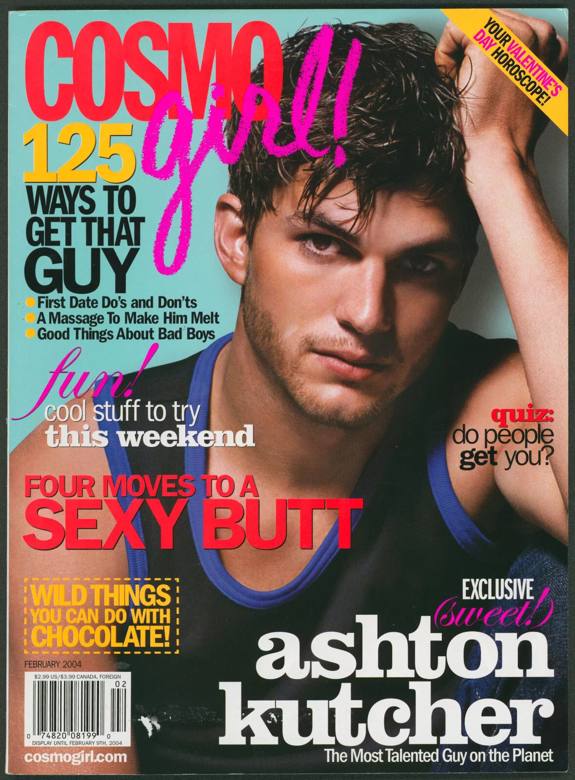 COSMO GIRL USA magazine side cover  February 2004