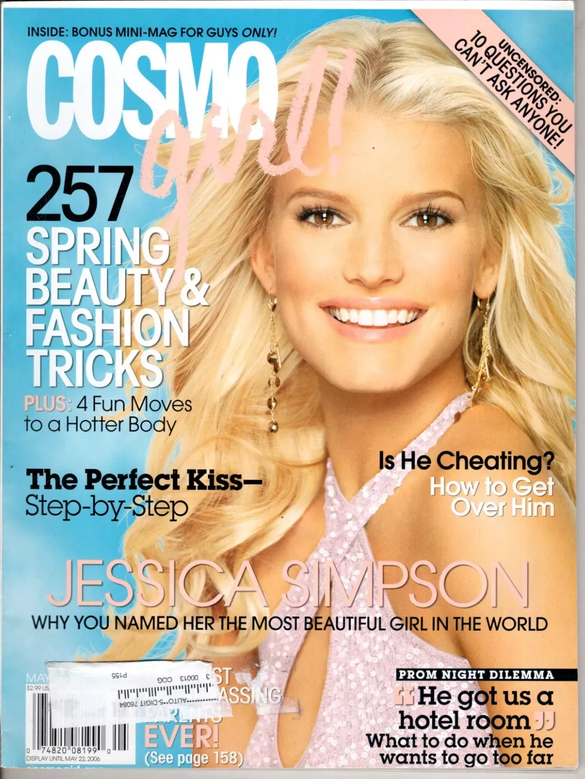 COSMO GIRL USA magazine side cover  May 2006