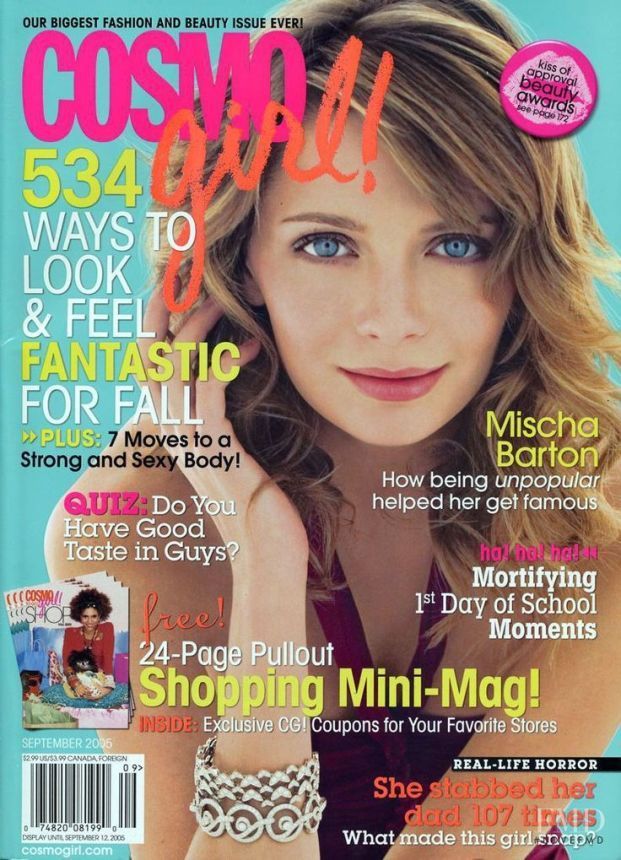 COSMO GIRL USA magazine side cover  September 2005
