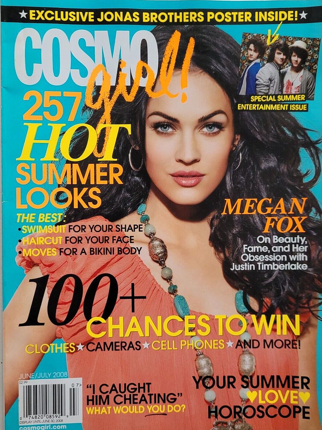 COSMO GIRL USA magazine side cover  June/July 2008
